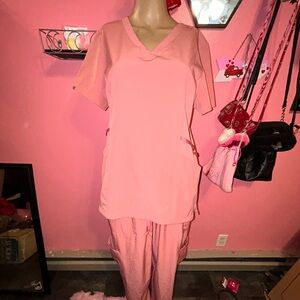 Pink Women's Scrub Top
